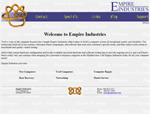 Tablet Screenshot of empireind.com